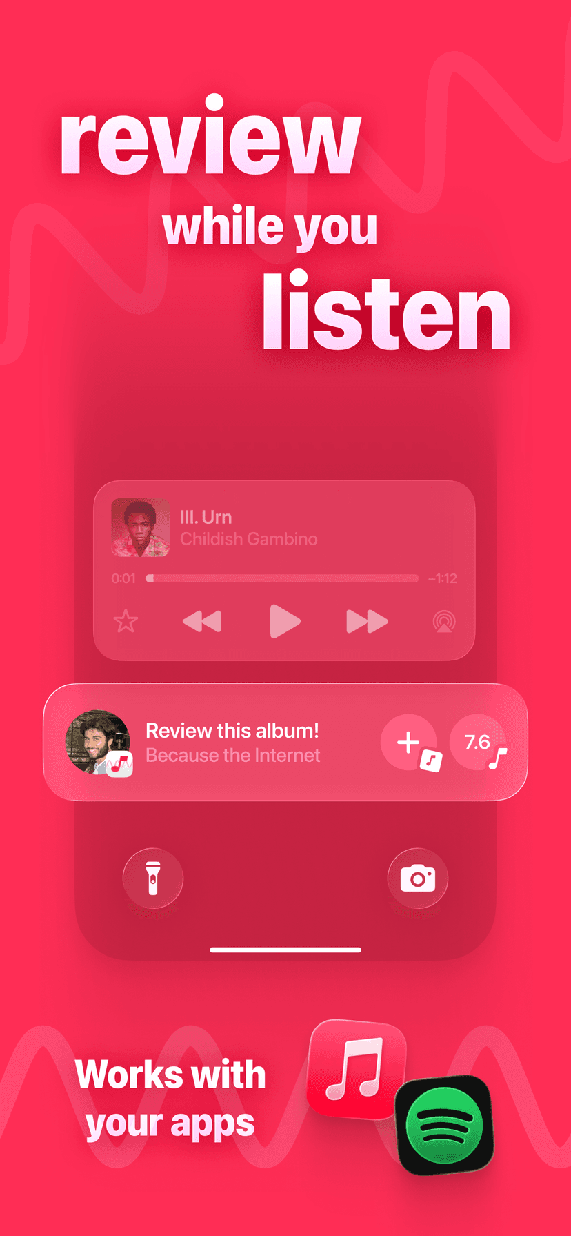 Rate.fm: rate the song from the Lock Screen while it plays