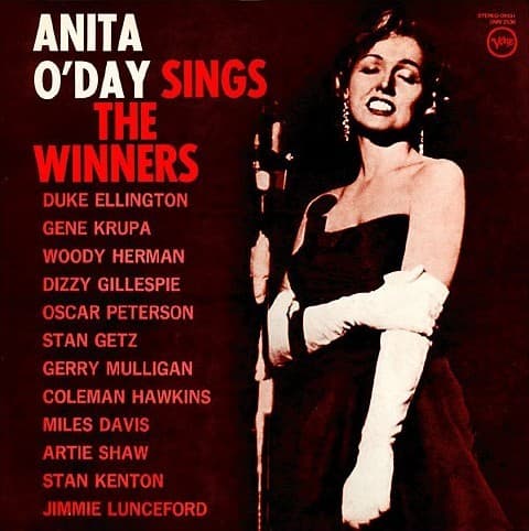 Album cover art for Anita O'Day Sings the Winners