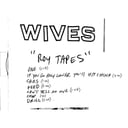 Roy Tapes by Wives